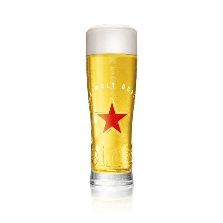 6x Heineken Beer Glasses