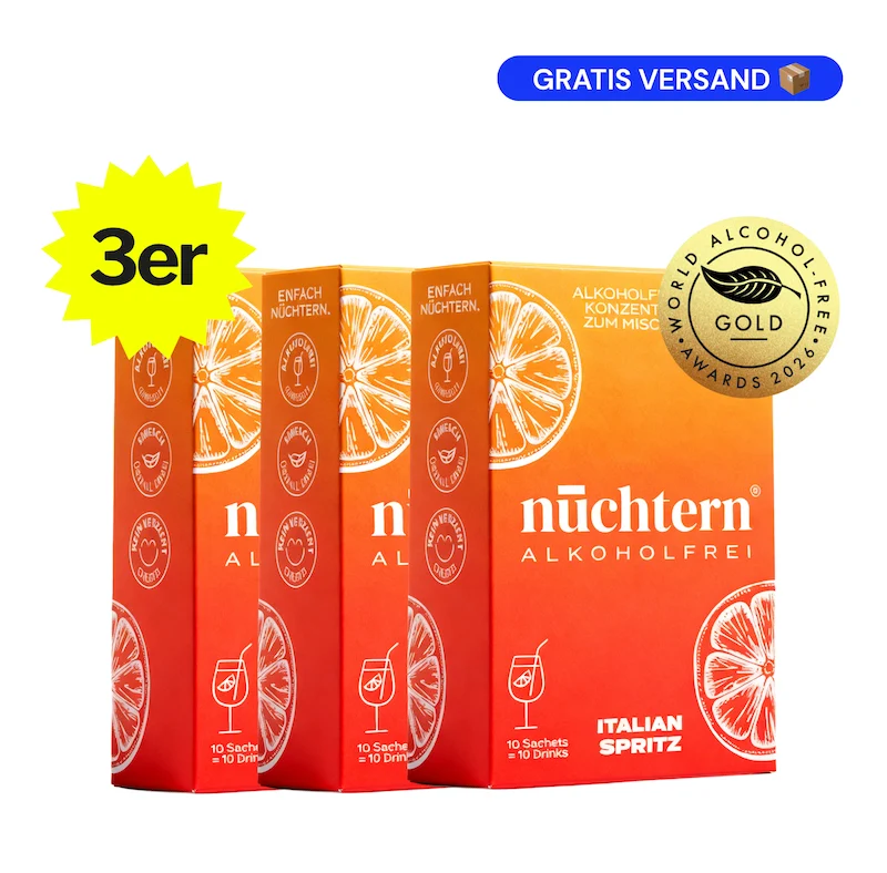 nüchtern Italian Spritz Alkoholfrei – 3er‑Paket (30 Drinks für deinen Aperitivo) Neukundenangebot