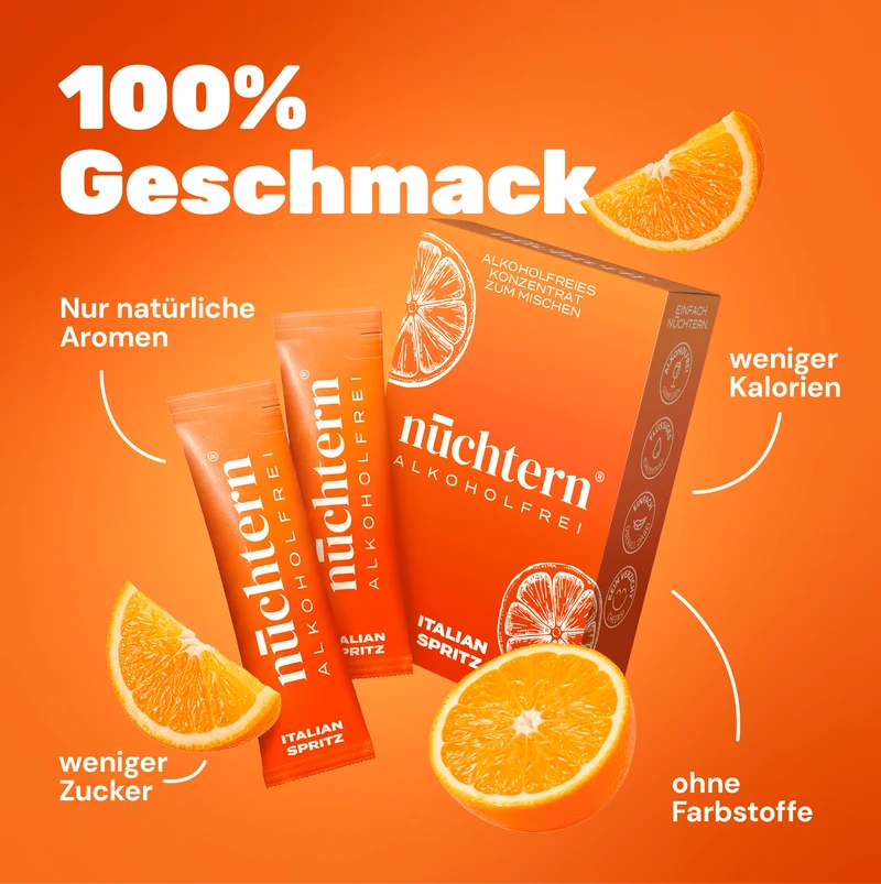 nüchtern Spritz Aperitivo Set Alkoholfrei – 20 Drinks (Italian + Pink Spritz)