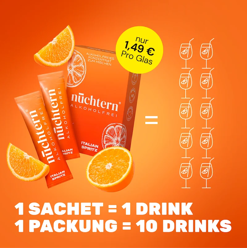 nüchtern Spritz Aperitivo Set Alkoholfrei – 20 Drinks (Italian + Pink Spritz)