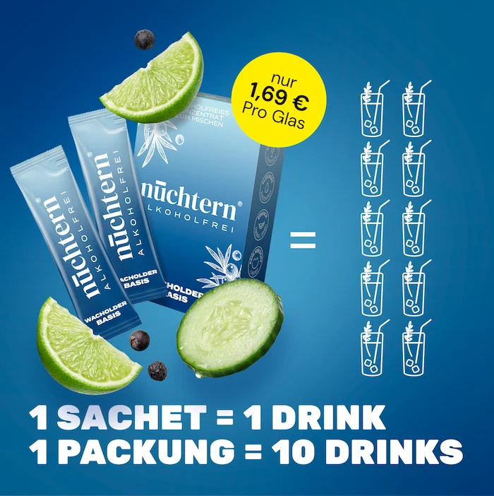 nüchtern Wacholder Basis Alkoholfrei – 30 alkoholfreie Drinks