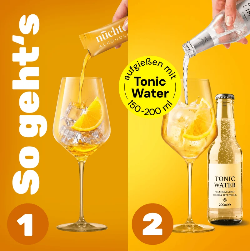 nüchtern Yuzu Spritz Alkoholfrei – 3er‑Paket (30 Drinks für deinen Aperitivo)