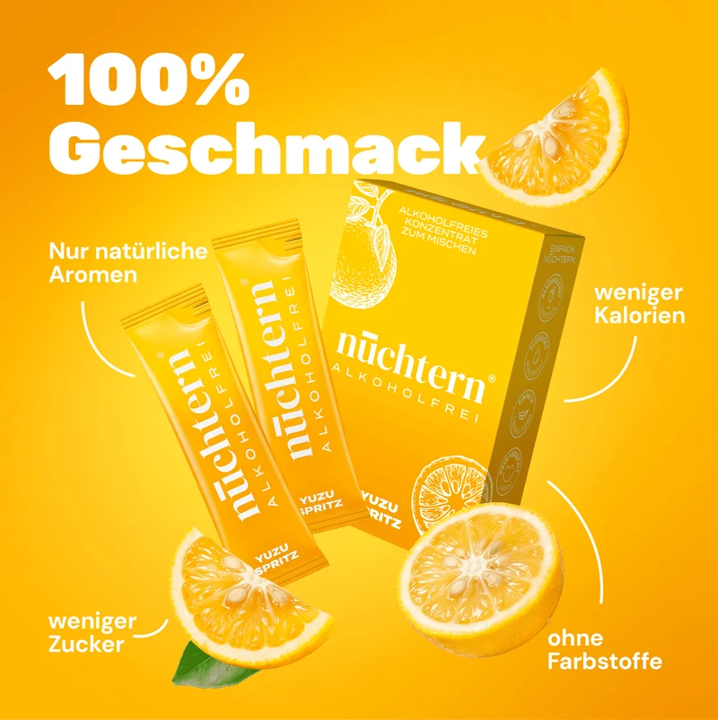 nüchtern Yuzu Spritz Alkoholfrei – 3er‑Paket (30 Drinks für deinen Aperitivo)