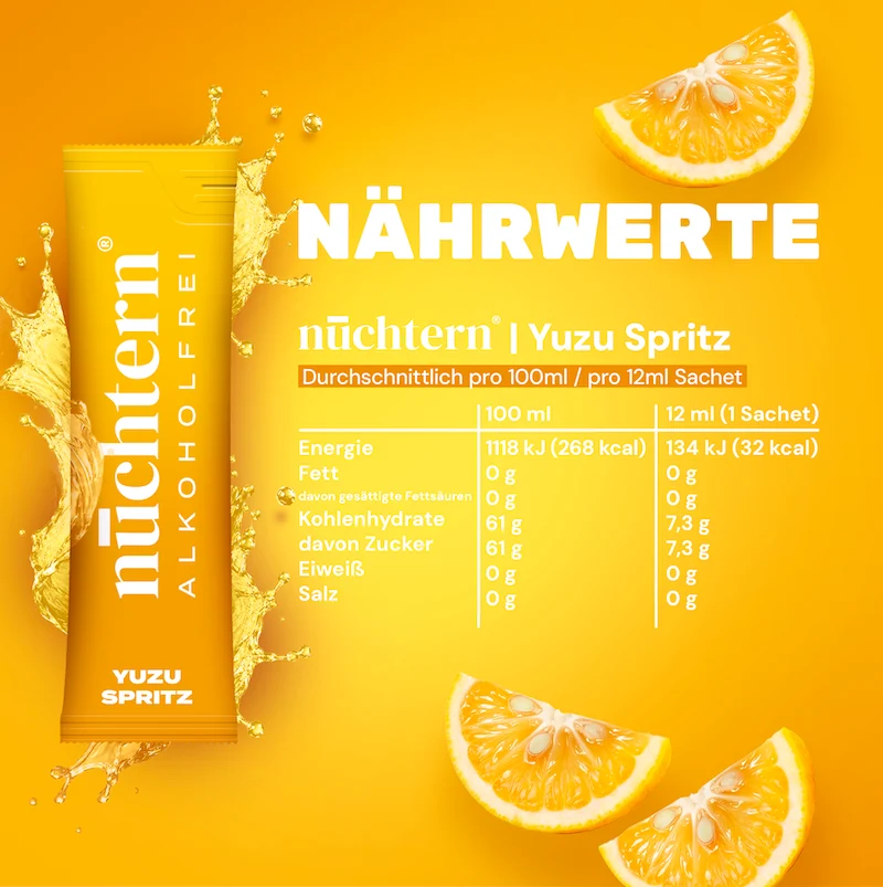 nüchtern Yuzu Spritz Alkoholfrei – 3er‑Paket (30 Drinks für deinen Aperitivo)