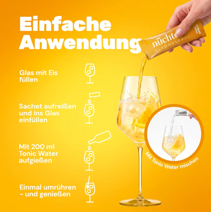 nüchtern Yuzu Spritz Alkoholfrei – 3er‑Paket (30 Drinks für deinen Aperitivo)