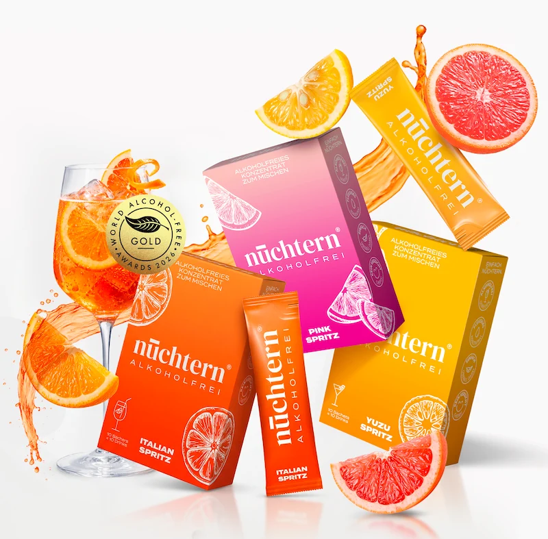 nüchtern Spritz Aperitivo Set Alkoholfrei – 30 Drinks (Italian + Pink + Yuzu Spritz)