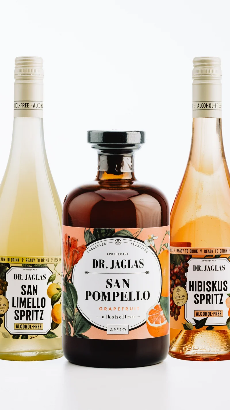 Dr Jaglas Edition Aperitif – Ready & Mix: Drei alkoholfreie Drinks für jeden Moment