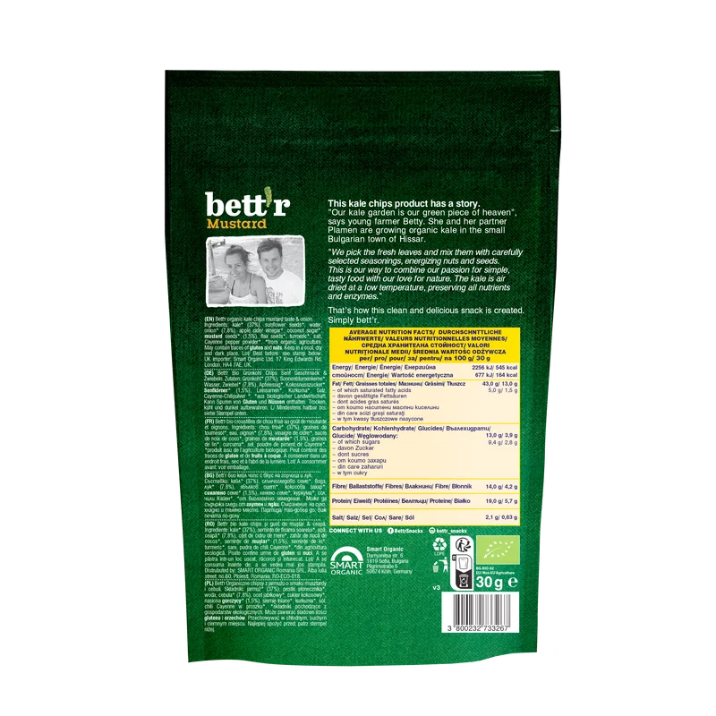 Bio Kale Chips Mustard