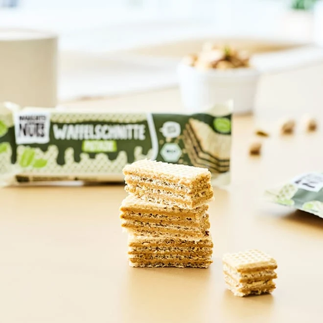 Bio Wafer with Pistachio Cream, Naughty Nuts