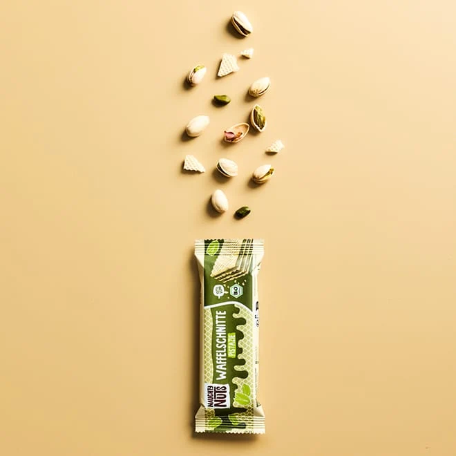 Bio Wafer with Pistachio Cream, Naughty Nuts