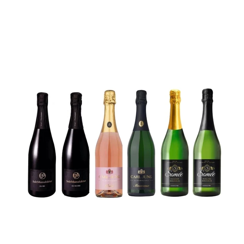 Alkoholfreie Moussseux - 6er Mischpaket "prickelnd alkoholfrei" - Sparkling alkoholfrei