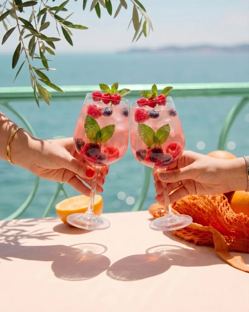 Spritz Set mit Amalfi, Ruby, Berry, Vermouth