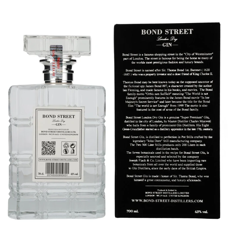 Bond Street London Dry Gin 43% Vol. 0,7l in Geschenkbox