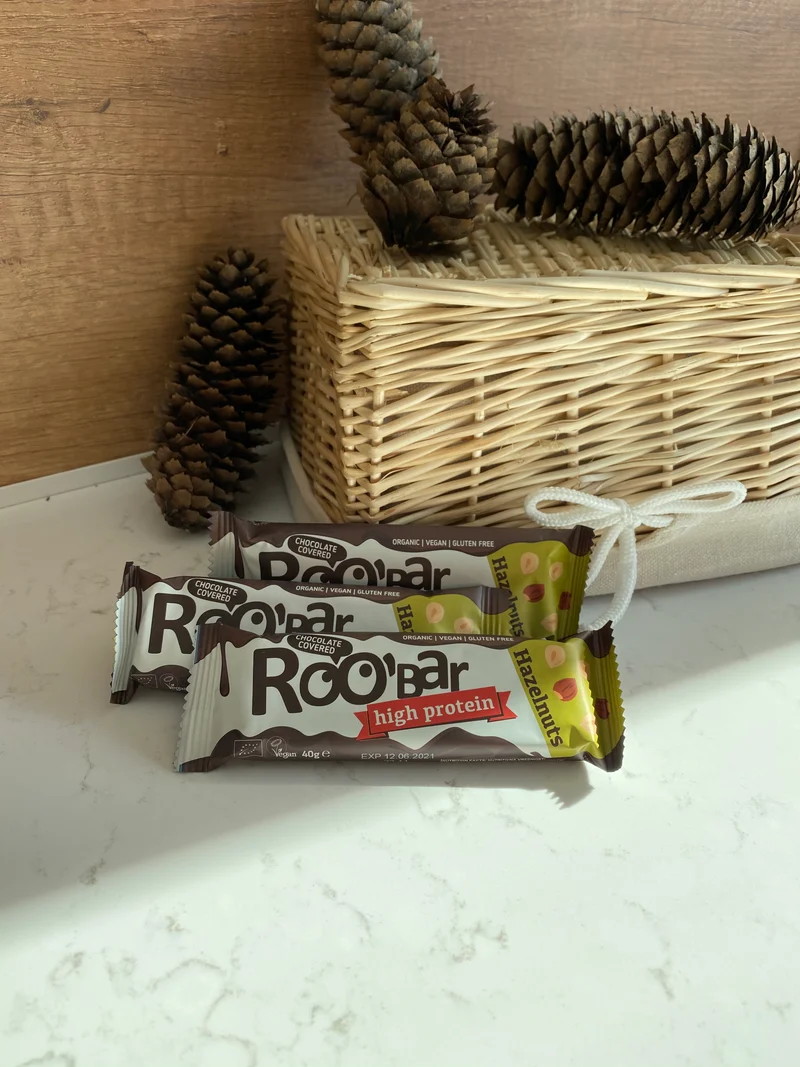 BIO Hazelnut Protein Bar Covered With Chocolate