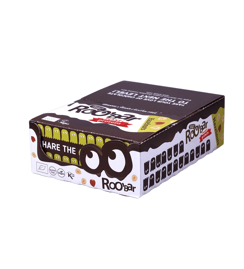 BIO Hazelnut Protein Bar Covered With Chocolate