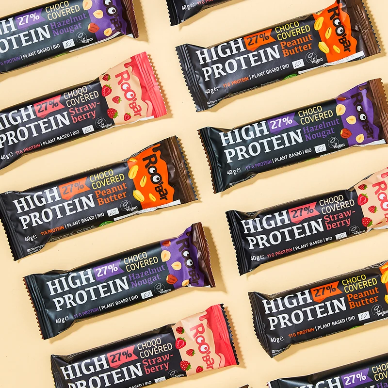 BIO High Protein Chocolate Covered Bar with Peanuts