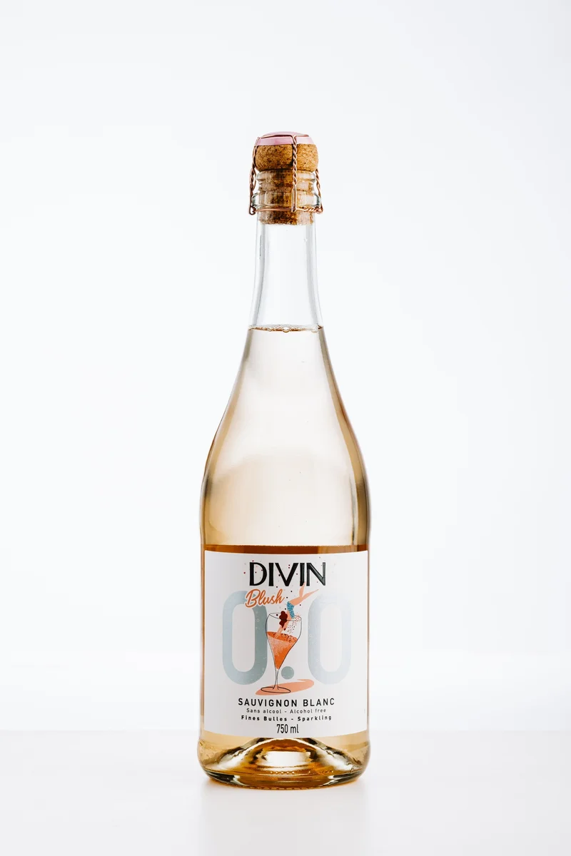 DIVIN Sparkling Blush – alkoholfreier Sekt