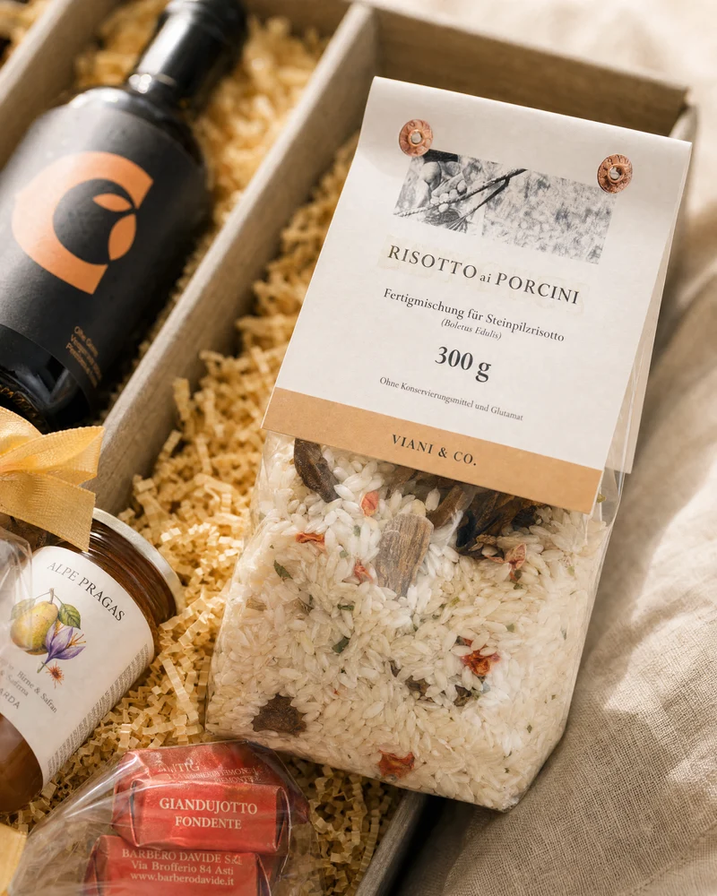 Grünes Gold – Gourmet Geschenkkorb mit Olivenöl