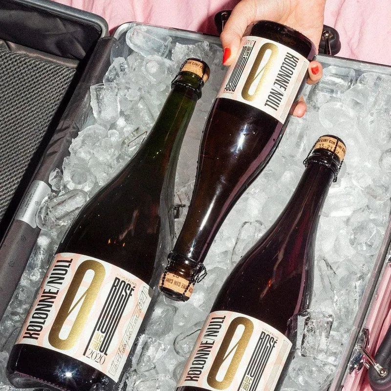 Kolonne Null - Prickelnd Rosé alkoholfrei - alkoholfreie Alternative zu Sekt