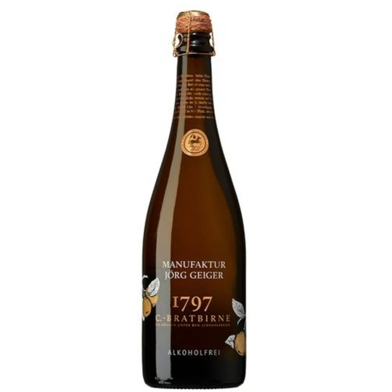 Jörg Geiger - 0,75l Birnenschaumwein alkoholfrei - Edel Schaumwein alkoholfrei