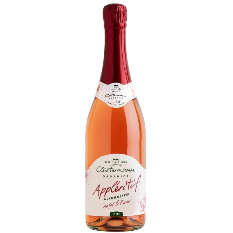 Clostermann - Appléritif Apfel Rosé - alkoholfreie Alternative zu Sekt