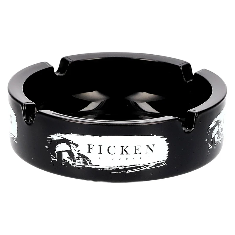 Ficken Liquors Aschenbecher schwarz