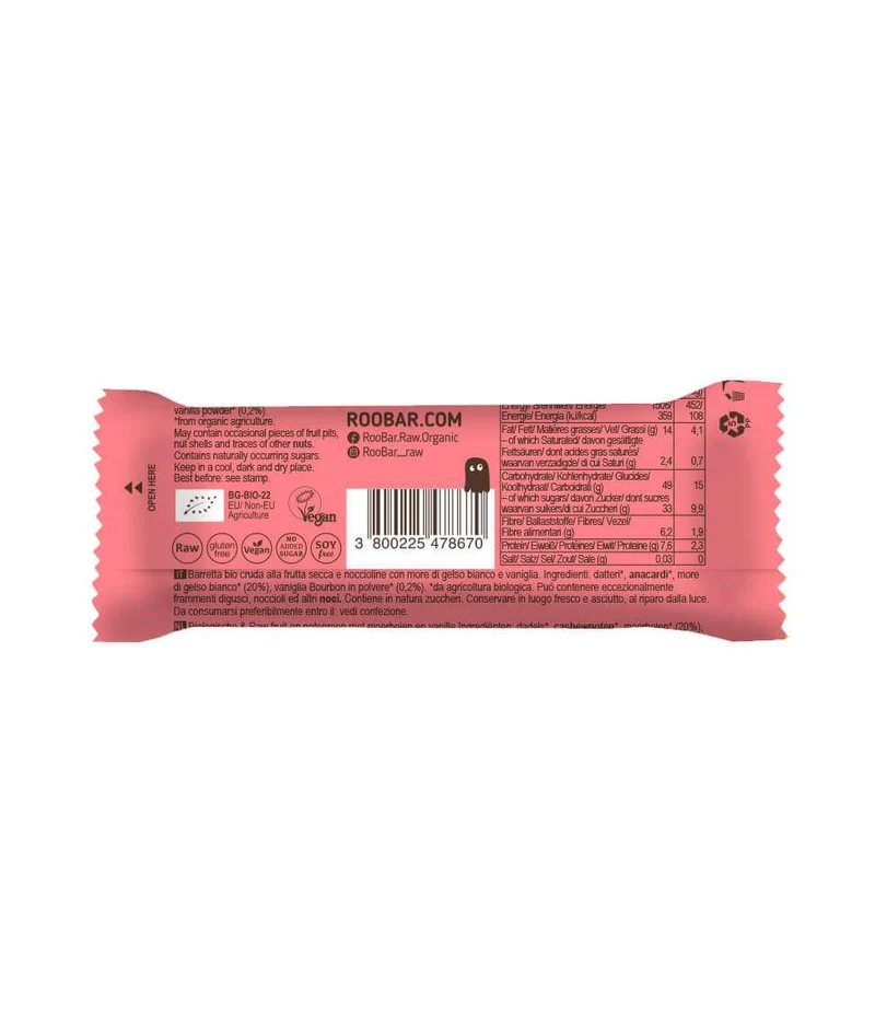 Bio Mulberry & Vanilla Bar