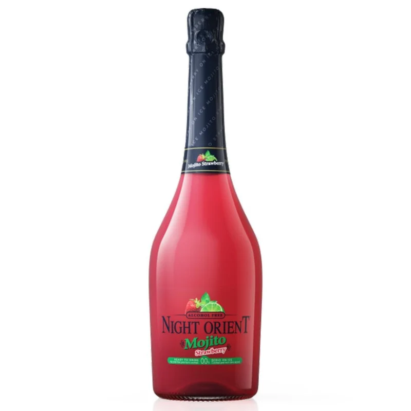 Night Orient - Sparkling Mojito Strawberry alkoholfrei - alkoholfreier Cocktail