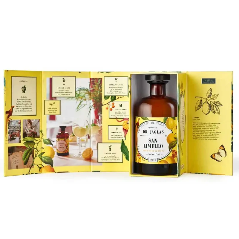Dr. Jaglas - San Limello - alkoholfreie Alternative zu Limoncello - im Geschenkkarton