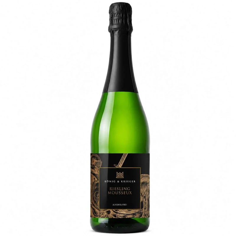 König & Krieger - Riesling Mousseux - alkoholfreie Alternative zu Sekt