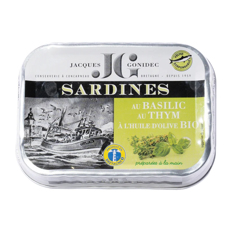 Sardinen mit Basilikum & Thymian