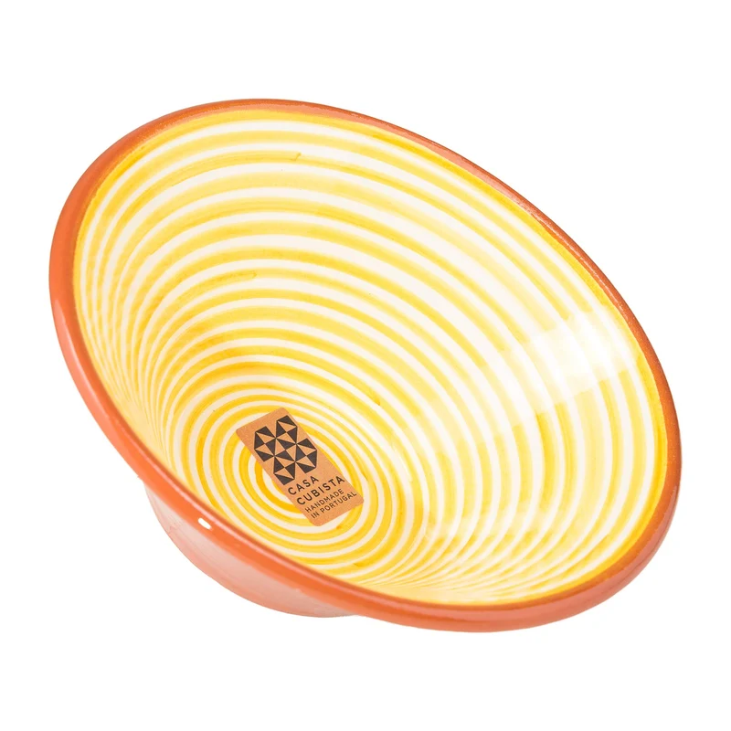 Keramikschüssel – classic stripe tangerine