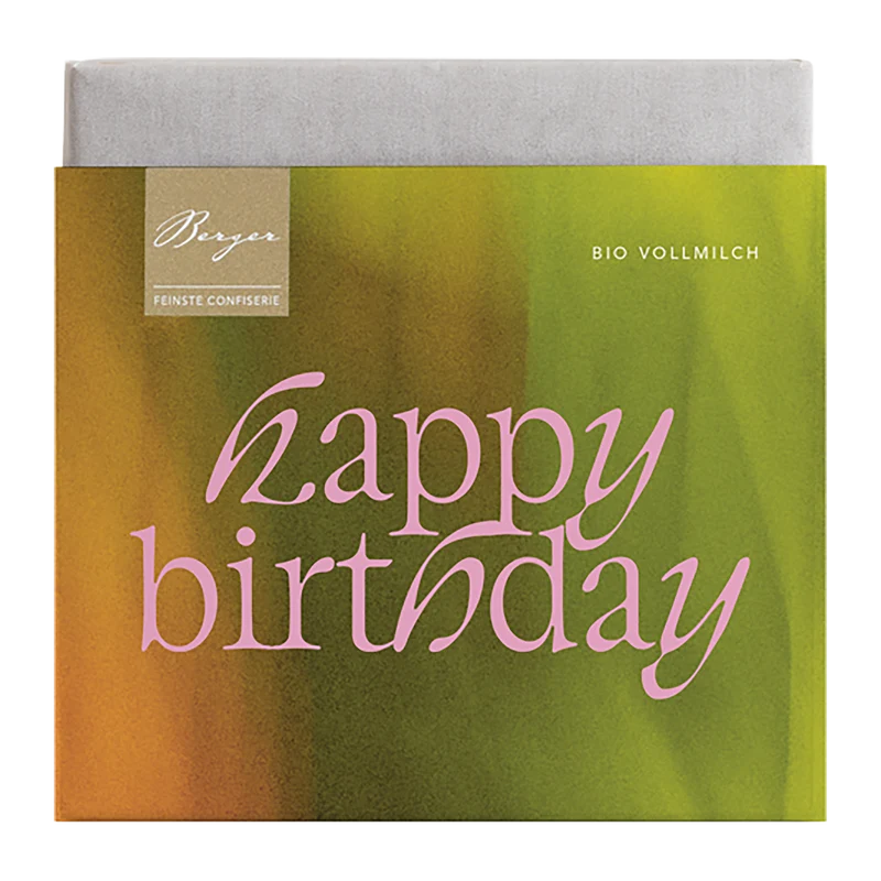 Bio Vollmilchschokolade – Happy Birthday