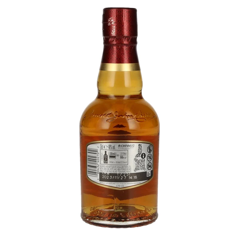 Chivas Regal 12 Years Old Blended Scotch Whisky 40% Vol. 0,35l