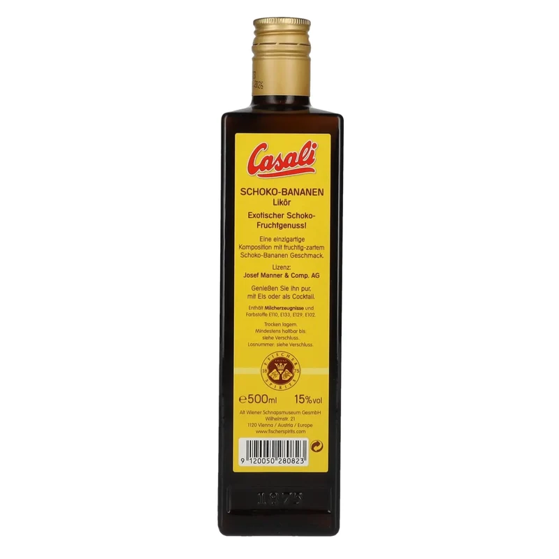 Casali Original SCHOKO-BANANEN Likör 15% Vol. 0,5l