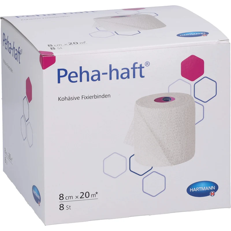 Peha-haft Fixierbinde Latexfrei 8cmx20m, 8 St BIN