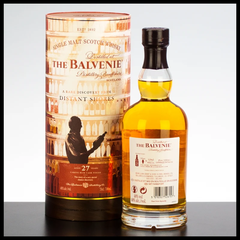 The Balvenie Stories 27 YO A Rare Discovery From Distant Shores Whisky 0,7L - 48% Vol.