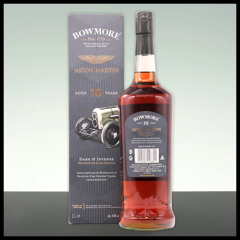 Bowmore 10 YO Aston Martin Dark & Intense 2022 Whisky 1L - 40% Vol.