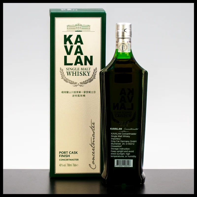 Kavalan Concertmaster Port Cask Finish Single Malt Whisky 0,7L - 40% Vol.