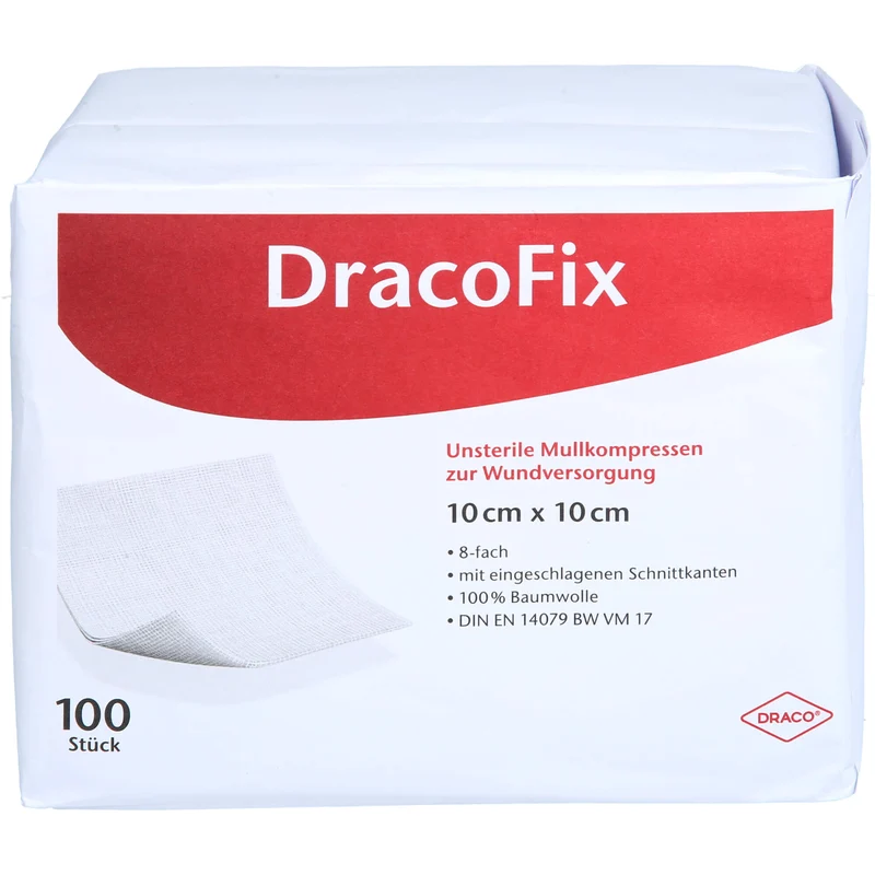 DRACOFIX OP KOM unsteril 10X10 8fach, 100 St KOM