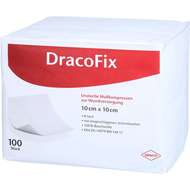 DRACOFIX OP KOM unsteril 10X10 8fach, 100 St KOM
