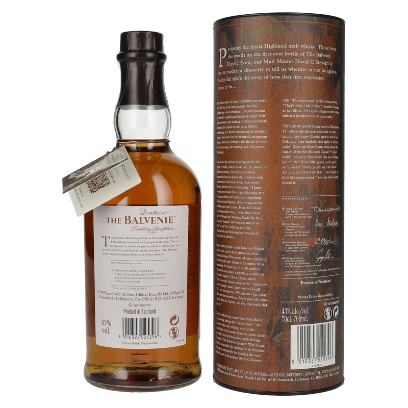 The Balvenie THE CREATION OF A CLASSIC 43% Vol. 0,7l in Geschenkbox