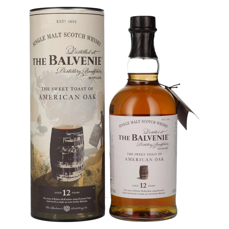 The Balvenie 12 Years Old The Sweet Toast of AMERICAN OAK 43% Vol. 0,7l in Geschenkbox