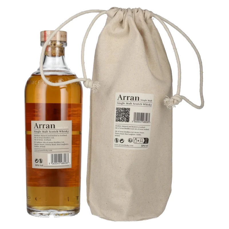 The Arran Malt Signature Series 2 BARREL BONFIRE Single Malt Scotch Whisky 50% Vol. 0,7l im Leinensackerl