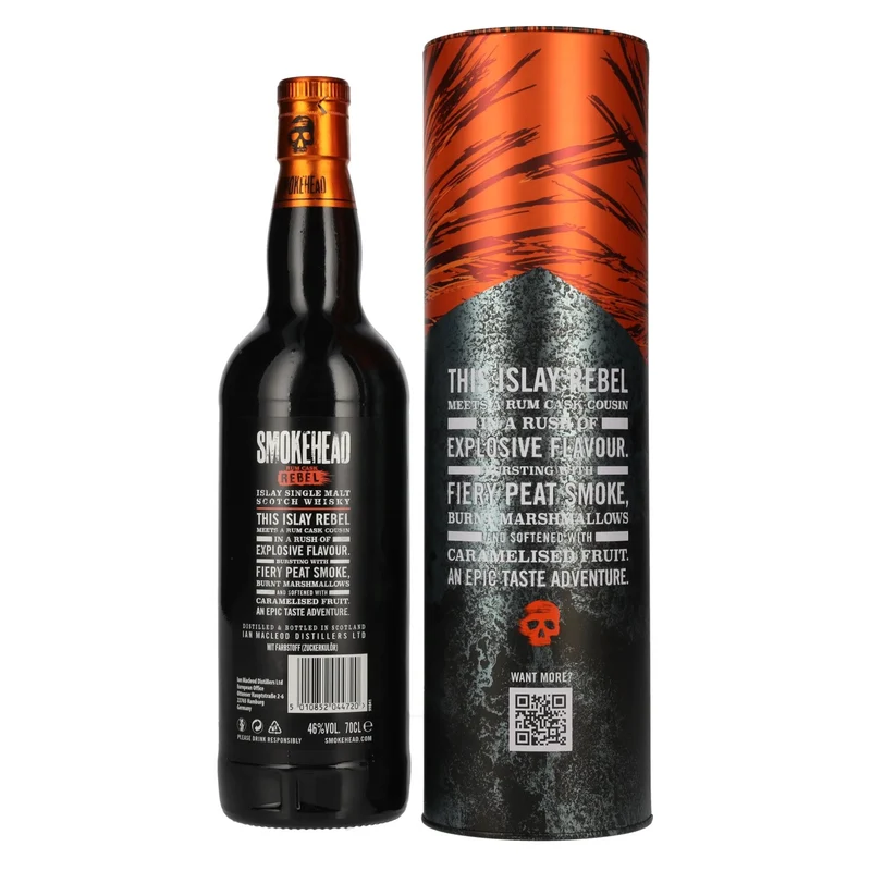 Smokehead RUM REBEL Islay Single Malt Scotch Whisky 46% Vol. 0,7l in Tinbox