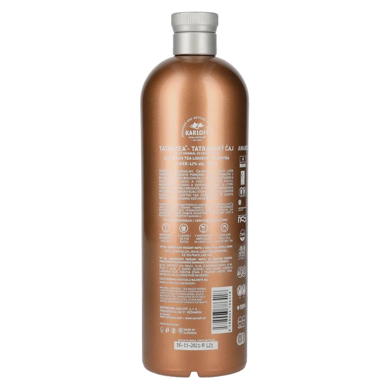 TATRATEA Peach Tea Liqueur 42% Vol. 0,7l