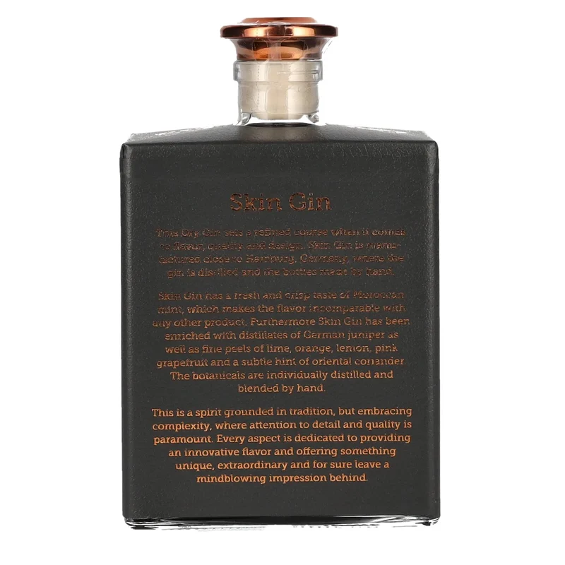 Skin Gin Handcrafted German Dry Gin Edition Anthrazit 42% Vol. 0,5l