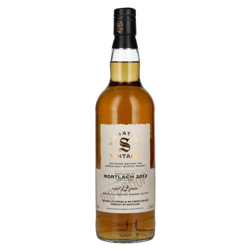 Signatory Vintage 100 Proof Edition MORTLACH 12 Years Old Single Malt #60 2013 57,1% Vol. 0,7l