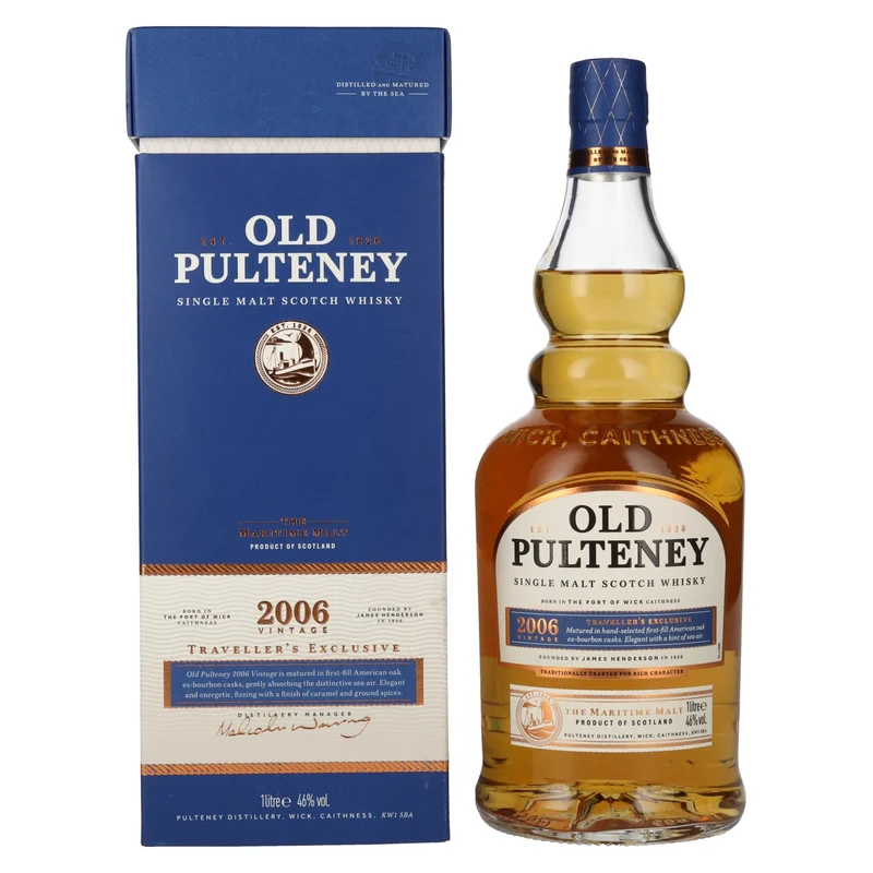 Old Pulteney TRAVELLER'S EXCLUSIVE Vintage 2006 46% Vol. 1l in Geschenkbox