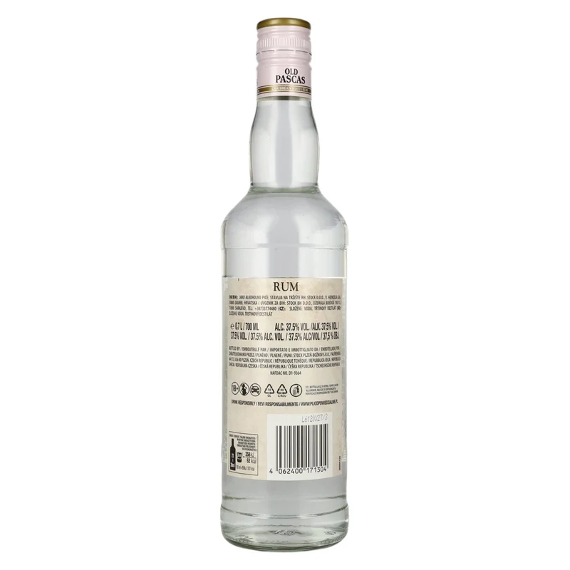 Old Pascas White Rum 37,5% Vol. 0,7l